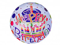 Foliový balonek Happy Birthday - dort