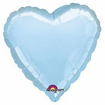 Foliový balonek srdce 46 cm - sv. modré