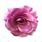 Hlavičky růží - fialovorůžové 10 cm