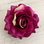 Hlavičky růží - cyklámen 10 cm