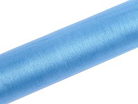 Organza stuha sv.modrá 16 cm/ 9 m- nelemovaná