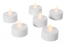 LED čajová svíčka - bílá - 1 ks