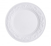 Aranžovací podložka (talíř)  - kulatá bílá - 33 cm