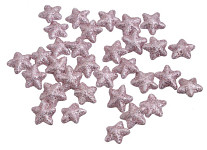 Hvězdička malá - starorůžová glitter 