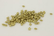 Hvězdička malá - zlatá glitter - 20ks 