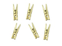Kolíčky zlaté 30 mm - 20 ks