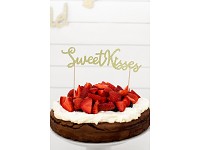 Napichovátko na dort ZLATÉ- sweet kisses