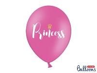 Balonek - růžový s nápisem Princess