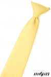 Kravata chlapecká - žlutá mat
