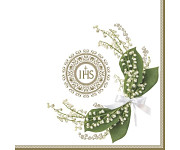 Ubrousky svaté přijímání -  IHS s konvalinkou