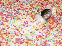 Vystřelovací konfety mini - barevná kolečka