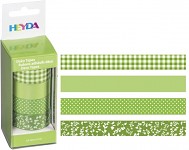 Lepicí pásky dekorační - zelený mix
