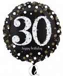 Foliový balonek - happy birthday - 30 let - 43 cm