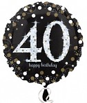 Foliový balonek - happy birthday - 40
