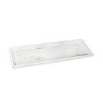 Aranžovací tác dřevěný bílá patina - 50 cm