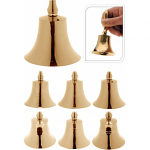 Zvoneček kovový 14 cm pro Ježíška - zlatý 