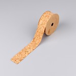 Korková stuha - zlaté glitry - 3cm/2m