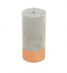 Svíčka beton/měděná - 80x160 mm 