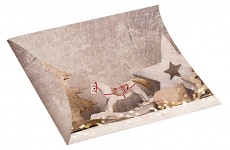 Krabička dárková vánoční 33x25 cm - kapsička s koníčkem