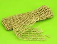 Jutová stuha pletená 4 cm/ 2 m - natur mřížka