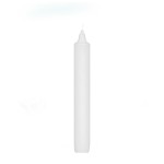 Svíčka rovná - bílá - 20 cm