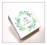 Čokoládka svatební mini - věneček listy