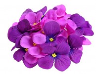 Vazbový květ hortenzie - tm.fialový malý 