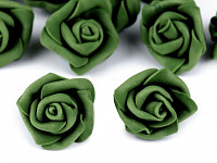 Pěnové hlavičky růží 4cm -zelené -10 ks 