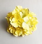 Vazbový květ hortenzie  - žlutý