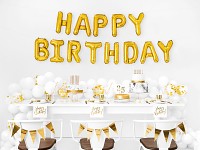 Fóliový nápis zlatý 340 cm - happy birthday 