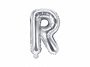 Foliový balonek písmeno 35cm  - stříbrné - R