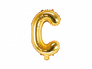 Foliový balonek písmeno 35cm  - zlaté - C