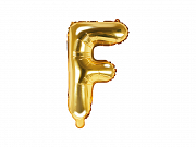 Foliový balonek písmeno 35cm  - zlaté - F