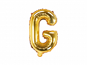Foliový balonek písmeno 35cm  - zlaté - G