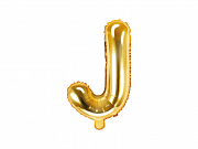 Foliový balonek písmeno 35cm  - zlaté - J