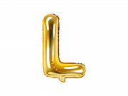 Foliový balonek písmeno 35cm  - zlaté - L