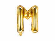 Foliový balonek písmeno 35cm  - zlaté - M
