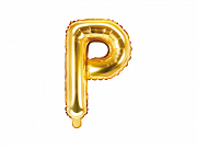 Foliový balonek písmeno 35cm  - zlaté - P
