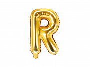 Foliový balonek písmeno 35cm  - zlaté - R