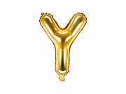 Foliový balonek písmeno 35cm  - zlaté - Y