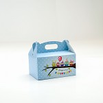 Krabička na sladkosti s ouškem malá - modré sovičky