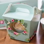 Krabička dárková s ouškem na cupcake - aloha