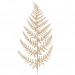 List kapradí - champagne glitter - 1 ks 