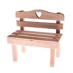 Dřevěná lavička 23 cm - natur