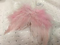 Andělská křídla závěs 15 cm - sv.růžová