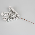 Větvička zasněžené chvojí  - 31 cm