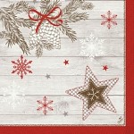 Ubrousek 40x40 cm- Airlaid Cozy winter -6 ks