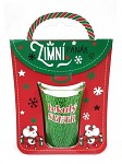 Zimní panák sklo 40 ml - tekutý svetr