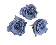 Hlavičky poupat růží - mini rozvité- tm.modré