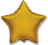 Foliový balonek - hvězda zlatá